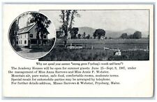 c1905's Fryeburg's Woods & Farm Academy House Rice Field Fryeburg Maine Postcard picture