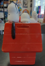 Plastic Snoopy Bank Vintage Peanuts Collectible picture