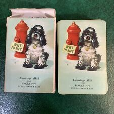 Vintage Conestoga Mill And Paoli Inn Remembrance Playing Cards Cocker Spaniel picture