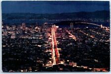 Postcard - San Francisco At Night - San Francisco, California picture