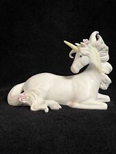 ENESCO Vintage Porcelain Unicorn Figurine 1988 picture
