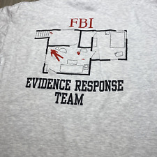 FBI Evidence Response Team T Shirt Mens XLarge Gray Short Sleeve Law Enforcement picture