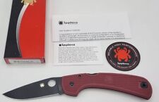 Spyderco Goddard St. Nick’s Knives Exclusive Red FRN Black CPM-4V C16FPRDBK picture