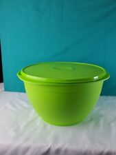New Tupperware Large Maxi Bowl 40 Cups Legacy Mixing Bowl Lime Green Sale New  picture