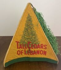 RARE Masonic Vintage Tall Cedars Of Lebanon Pyramid Shaped Fez Hat picture