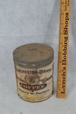 coffee tin Manchester Brand advertising paper label Henry Parker original 1900 picture