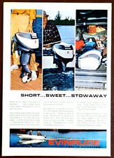 Evinrude Outboard Motors Original 1964 Vintage Print Ad Wall Art picture