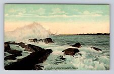 Cape Elizabeth ME-Maine, Surf, Antique, Vintage c1913 Souvenir Postcard picture