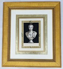 Vintage 20thC GILT FRAMED LITHOGRAPH Bust ROMAN Emperor CALIGULA - L&JG STICKLEY picture