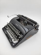 1938-40 Smith Corona Sterling Typewriter w Case, Art Deco Dealer Badge picture