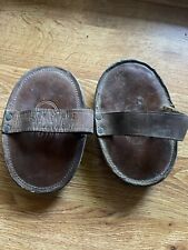 Antique Vtg WWI US Calvary Leather Horse Grooming Hand Brush Herbert Mfg Co. picture