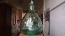 vintage glass bee wasp fly trap green blue w/bee glass stopper picture