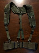 Late Vietnam 1974 US Army USGI ALICE LC-1 Nylon Equipment Suspenders & Belt MED picture