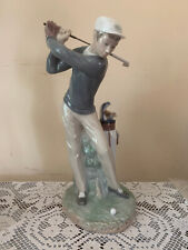 Lladro Male Golfer 4824 Large Figurine No Box 10 1/2
