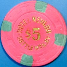 $5 Casino Chip. Hotel Nevada, Battle Mountain, NV. W20. picture