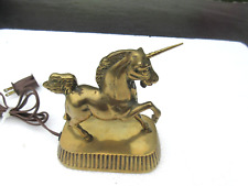 VINTAGE MARKAY UNICORN FIGURAL BRASS LAMP TOUCH DIMMER SWITCH - KOREA picture