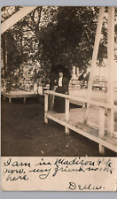 SEATTLE WASHINGTON MADISON PARK LADY c1910 real photo postcard rppc wa antique picture