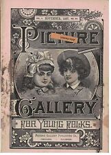 Nov 1887 issue of Picture Gallery Magazine for Young Folks picture