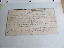 1845 Property Sale Letter Joseph Young Negro Slave Chesterfield Co VA Virginia picture