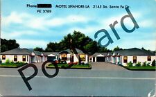 1954 DENVER CO, MOTEL SHANGRI-LA, Marjorie & Guy Limbaugh,  postcard jj086 picture