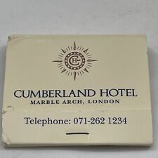 Vintage Matchbook Cover   Cumberland Hotel   Marble Arch, London  gmg  unstruck picture