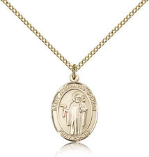 Saint Joseph The Worker Medal For Women - Gold Filled Necklace On 18 Chain -... picture