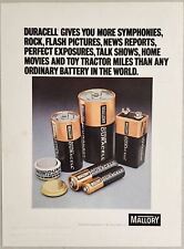 1972 Print Ad Duracell Alkaline Batteries by Mallory Longest Lasting picture