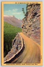 Montana Glacier National Park Logan Pass Vintage Postcard picture