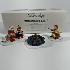 Dept. 56 Snow Village #54780 MARSHMALLOW ROAST Set of 3 Lighted Fire Pit Works picture