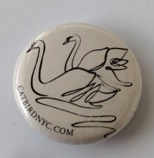 Catbird Two Swans Pinback Button 