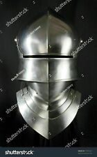 Medieval English Close Helmet 18 Gauge European Closed Armor Halloween GIFT ITEM picture