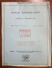 Vintage 1935 American Express European Tour Itinerary-Margaret Frames Artist picture