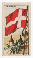1920s Denmark Flag Card American Caramel E15 Flags Series ATC T59 Cards picture