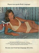 1980 Playtex Body Language Bra Panty Underwear vintage print ad advertisement picture