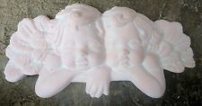 Vintage Upcycled Ceramic Angles/Cherubs Wall Hanging.  picture