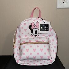 BioWorld Disney Minnie Mouse Mini Backpack Pink & White picture