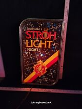 Vintage Stroh's Beer Sign Works Lights Up Bar Light Sign Complete  picture