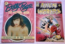 Dave Stevens Lot of 2: Alien Worlds 2 (1983 Pacific) + Betty Page 3-D w/ Glasses picture