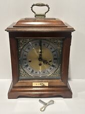 Vintage Howard Miller Mantle Clock 340-020 W/ Key For Parts/Repair picture