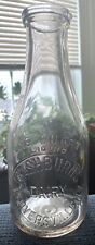 Vintage WASHBURN'S DAIRY Quart Milk Bottle Gloversville, New York picture