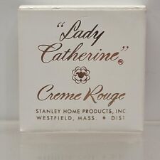 Vintage 1950s Stanley Home Products Lady Catherine Creme Rouge New Old Stock picture