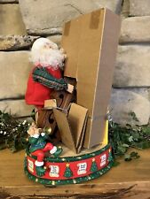 Vintage 2001 Christmas Avon Singing Santa Takes Request Musical Figurine NOS picture