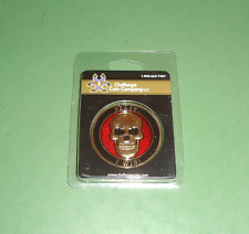 Heads I Win Tails You Lose Skull Bullet Hole in Forehead Challenge Coin picture