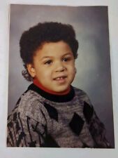 VTG 1990 Found Photograph Original Photo African American Mullet Toddler Boy picture