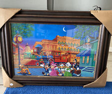 Disney Fine Art Mickey Fab 5 & Daisy Train Station Signed Manuel Hernandez LE picture