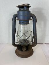 Dietz Junior No. 20 Lantern  With Globe Wick Holder Blue Farmhouse Distressed picture
