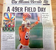 1995 newspaper SAN FRANCICO 49ers WIN SUPER BOWL XXIX NFL Football v SD Chargers picture