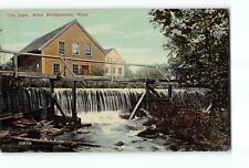 Old Vintage Postcard of The Dam West Bridgewater MA picture