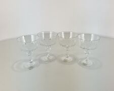 Princess House Set Of Four French Lead Crystal Champagne Glasses 7.5 Ounces picture