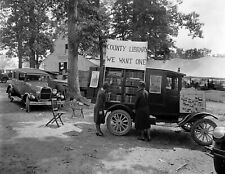 1928 Mobile Library Rockville Fair Maryland Vintage Old Photo 8.5